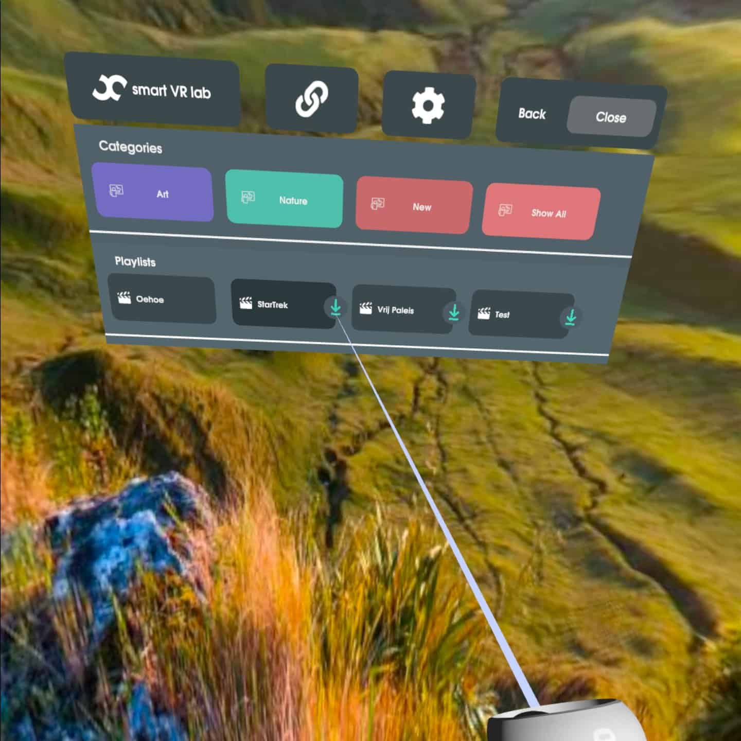 How to download content - Smart VR Lab